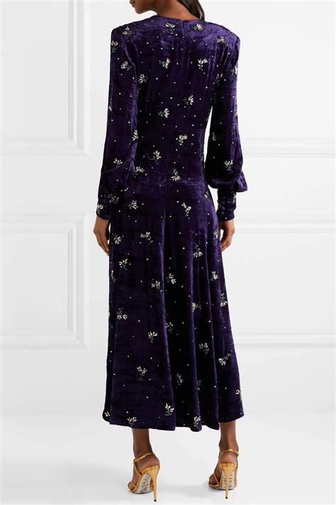 purple sparkle gucci dress